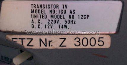 IGU AS United Model No 12CP; iGu Transtrade NZ / (ID = 840776) Télévision