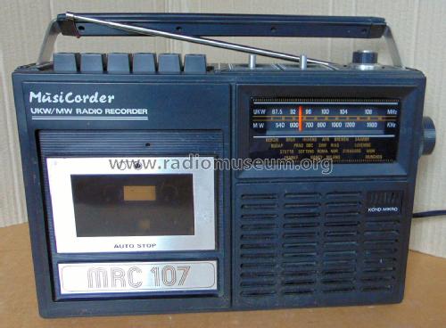 Musicorder - UKW/MW Radio Recorder MRC 107; Unknown Europe (ID = 2942513) Radio