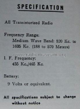 All Transistor Super Deluxe HiFi 707; Auritone brand - see (ID = 1318874) Radio