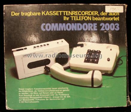 Commondore - Kassettenrecorder und Telefon-Anrufbeantworter 2003; Unknown to us - (ID = 1759989) Ton-Bild