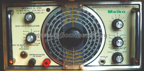 Generador Marcador de Señales RF Signal Generator Meiko G-200; Unknown to us - (ID = 2066540) Equipment