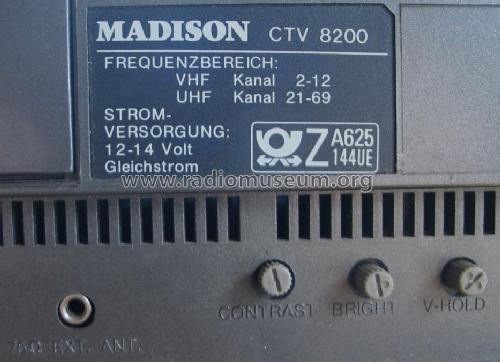 Madison - 5' TV-Cassette Radio CTV 8200; Unknown to us - (ID = 1718247) Fernseh-R