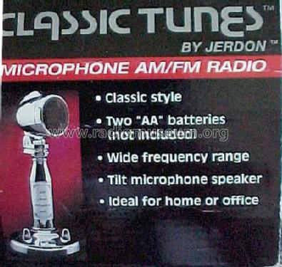 Microphone AM/FM Radio Classic Tunes by Jerdon ; Unknown to us - (ID = 1026642) Radio
