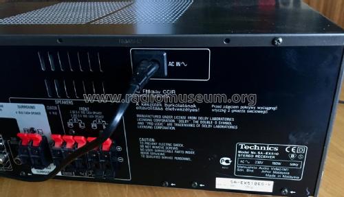 Stereo Receiver SA-EX510; Technics brand (ID = 2457125) Radio