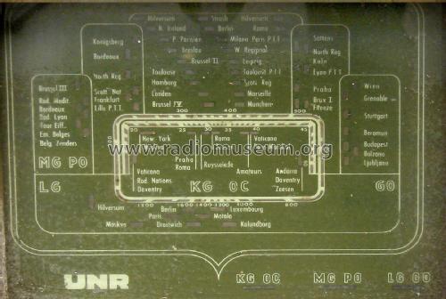 Inconnu - Unknown 1 ; UNR U.N.R., Union (ID = 2178307) Radio