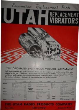 Utah Replacement Vibrators ; Utah Radio Products (ID = 1813656) Paper