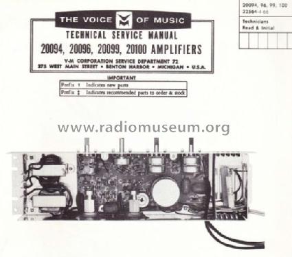 Amplifier 20096; V-M VM Voice of (ID = 1087252) Ampl/Mixer