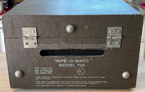 Courier Tape-O-Matic 728; V-M VM Voice of (ID = 3033722) R-Player