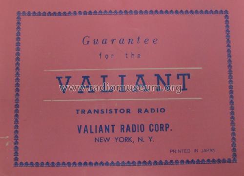 8 Transistor TR-853 ; Valiant Watch Ltd.; (ID = 853355) Radio