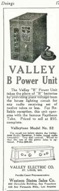 Valleytone 52; Valley Electric Co.; (ID = 1730338) Radio