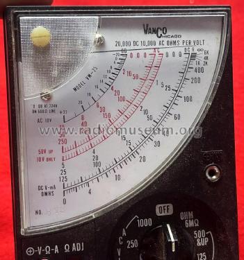 Analog Multimeter VM-25; Vanco-Chicago, Inc.; (ID = 3041224) Equipment