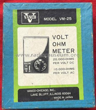 Analog Multimeter VM-25; Vanco-Chicago, Inc.; (ID = 3041227) Equipment