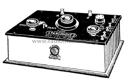 Stanophone Single-Valve Broadcast Receiver; Vanstone, London (ID = 1085165) Radio