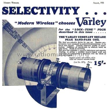 Constant Square Peak Band-Pass Coil BP5; Varley Brand Oliver (ID = 3032532) Radio part