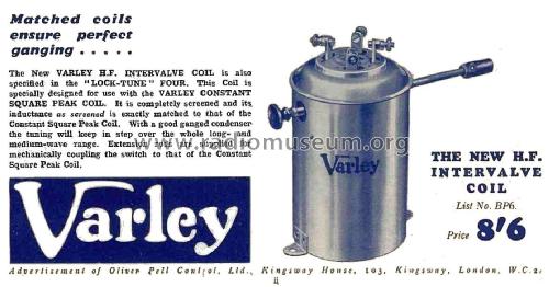 HF Intervalve Coil BP6; Varley Brand Oliver (ID = 3032531) Radio part