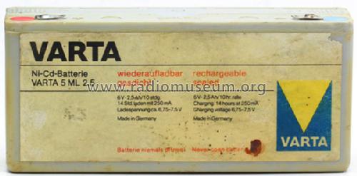 Ni-Cd-Batterie Varta 5 ML 2,5; Varta Accumulatoren- (ID = 1366765) Power-S