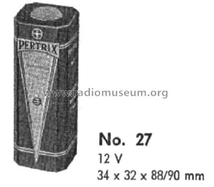 Pertrix 27; Varta Accumulatoren- (ID = 1281636) Aliment.