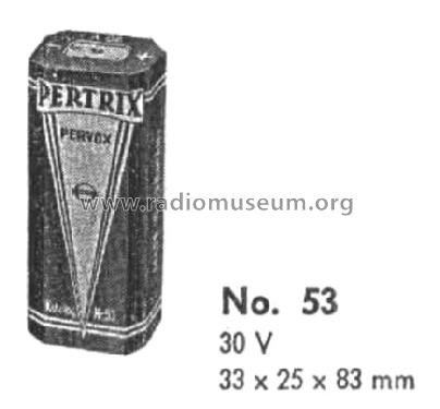 Pertrix 53; Varta Accumulatoren- (ID = 1283567) A-courant