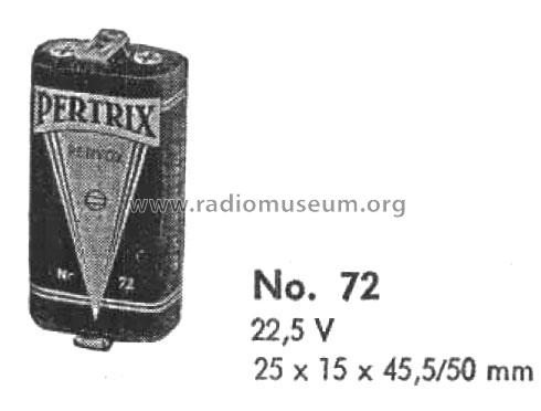 Pertrix 72; Varta Accumulatoren- (ID = 1284214) Strom-V