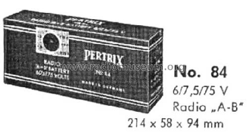 Pertrix 84; Varta Accumulatoren- (ID = 1282953) Power-S