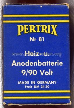 Pertrix Anoden- und Heizbatterie Nr. 81; Varta Accumulatoren- (ID = 235069) Strom-V