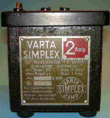 Simplex 2 Amp; Varta Accumulatoren- (ID = 354355) Fuente-Al