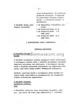 Transistorised 'AC' Voltage Stabilizer TR-9266 / 2883-1; Vas- és Müszeripari (ID = 2594986) Fuente-Al