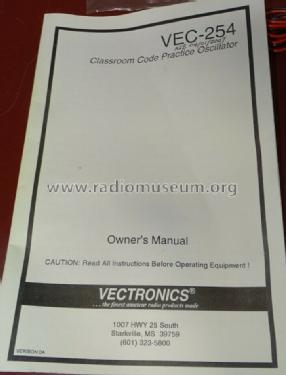 Classroom Code Practice Oscillator VEC-254; Vectronics; (ID = 2711779) Morse+TTY