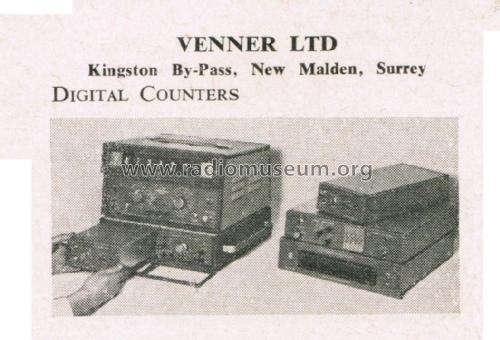 1MHz Digital Counter TSA3336; Venner Electronics (ID = 2729952) Equipment