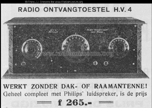 H.V. IV; Verseveldt, Herm., (ID = 60635) Radio