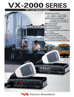 UHF Transceiver VX-2000U; Vertex Standard Co. (ID = 2883566) Commercial TRX