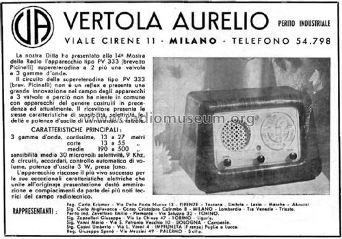 PV333; Vertola Radio; (ID = 2334581) Radio