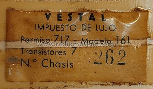 Transistor 7 161; Vestal; ¿dónde? (ID = 2807329) Radio