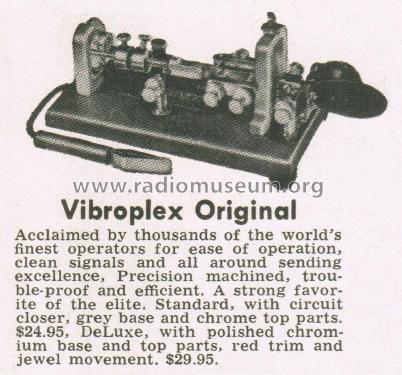 1905 original ; Vibroplex Company, (ID = 3036034) Morse+TTY