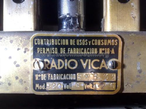 920; Vica Talleres, (ID = 1614645) Radio