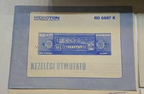 Car Stereo RD5687 K; Videoton; (ID = 2048361) Car Radio