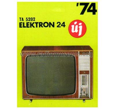 Elektron TA 5202; Videoton; (ID = 2735054) Television