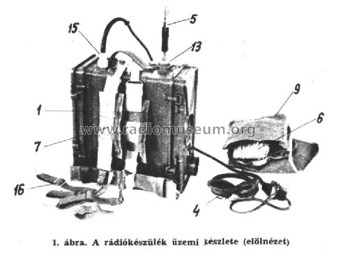 Háton hordozható rádió - Portable Transceiver R-108d; Videoton; (ID = 3015011) Mil TRX