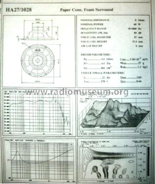 Speaker 8 Ohm HA27/1028; Videoton; (ID = 1936396) Speaker-P