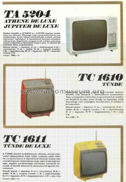 Tünde TC1610; Videoton; (ID = 1488726) Television