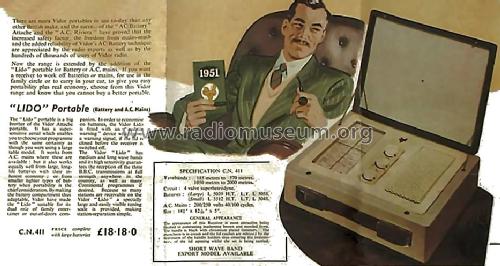 Lido CN411; Vidor Ltd.; Erith (ID = 1356799) Radio