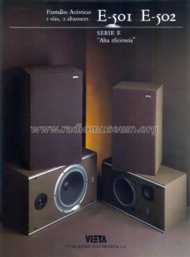 2-Way Speaker System E-502; Vieta Audio (ID = 1883290) Speaker-P