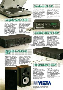 AM/FM Quertz Syntesized Stereo Tuner S-8133; Vieta Audio (ID = 1884854) Radio