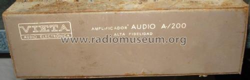 Amplificador Audio A/200; Vieta Audio (ID = 2254554) Verst/Mix