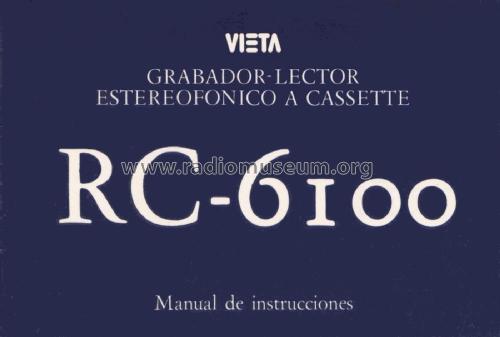 Stereo Cassette Deck RC-6100; Vieta Audio (ID = 1924578) R-Player