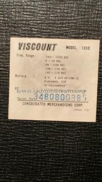 5 Bands 18 Solid State 1850 ; Viscount (ID = 2310388) Radio