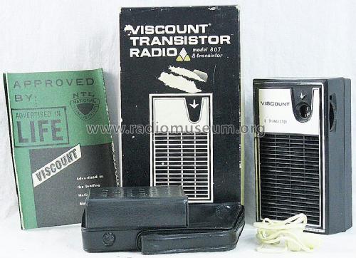 8 Transistor 807; Viscount (ID = 1381977) Radio