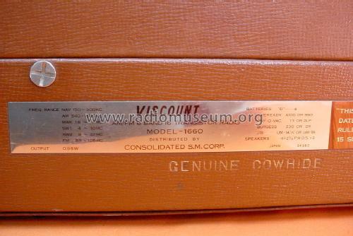 AM-FM 6 Band All Wave 16 Transistor 1660; Viscount (ID = 1572770) Radio