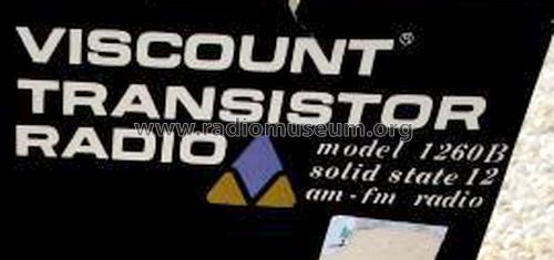 Solid State 12 AM-FM 1260B; Viscount (ID = 1626426) Radio