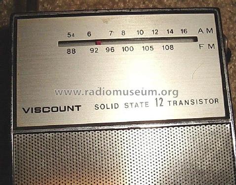 Solid State 12 Transistor 1260; Viscount (ID = 1625913) Radio